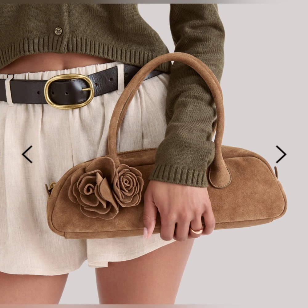 Brand New! Anthropologie Dolce Vita Boracay Shoulder Bag Brown Suede - $228